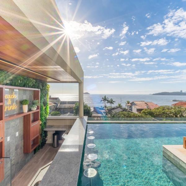 Viva o melhor de Balneário Picarras em um Home Club frente mar no centro da cidade com lazer completo e tudo por perto o condominio oferece a melhor estrutura tendo playgroun, Piscina aquecida, Piscina borda infinita vista mar, salão de jogos e muito mais - Foto 4