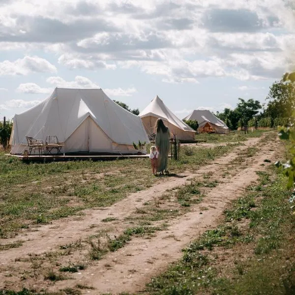 Mezi Vinicemi Glamp, готель у місті Вальтице