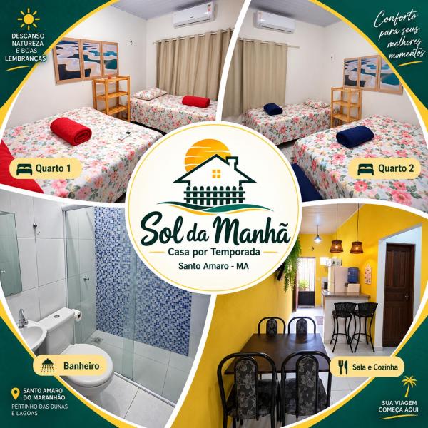 Sol da Manhã l Casa Completa até 8 pessoas l 2 Quartos l 2 Banheiros
