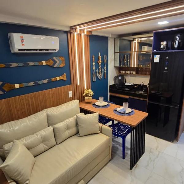 Flat Centrinho na Praça 17, vila Porto de Galinhas
