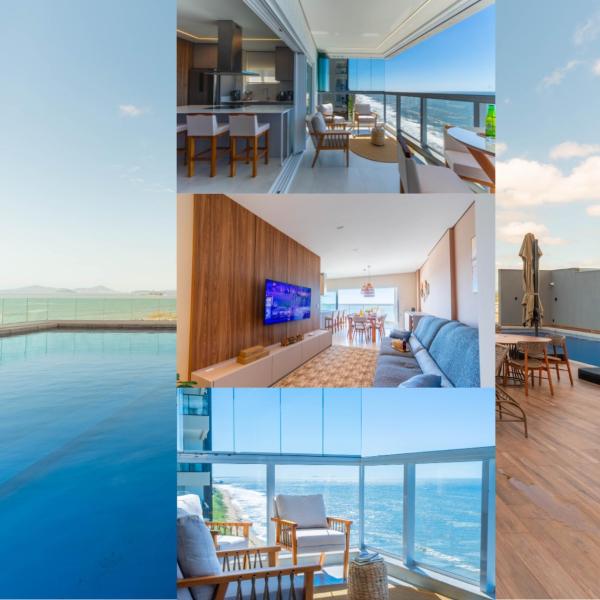 Apto Frente Mar no Barra View com Piscina, Academia, Sauna, Sala de Jogos, Brinquedoteca e Playground, 3 Quartos com Ar-Condicionado, Sacada Gourmet com Churrasqueira e Vaga Privativa Viva essa Experiência em Barra Velha