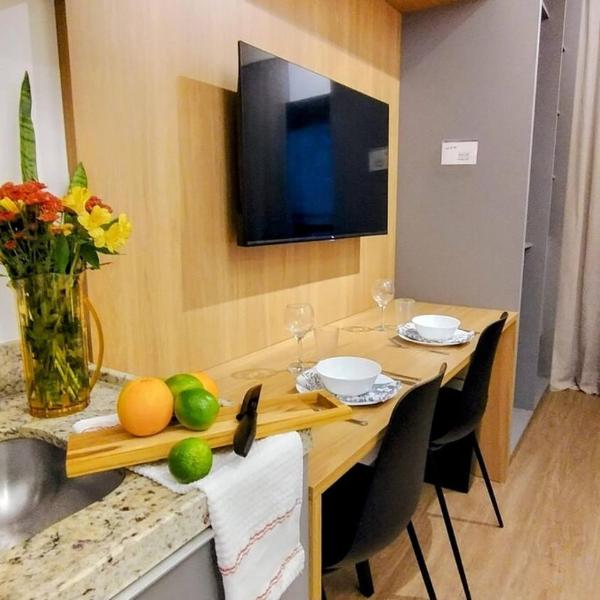 Lindo studio para até 3 pessoas na Santa Cecília - piscina, academia, metrô - Foto 3