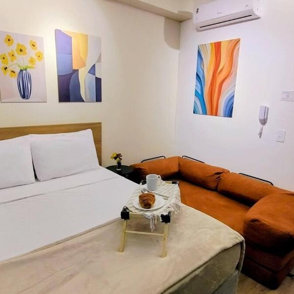 Lindo studio para até 3 pessoas na Santa Cecília - piscina, academia, metrô