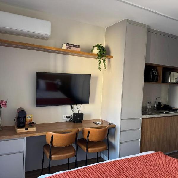 Grand Vitrali Studio Moderno e equipado próximo ao aeroporto