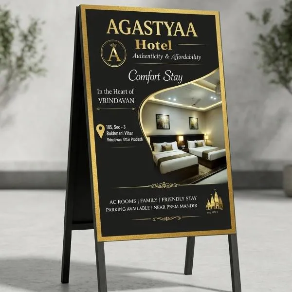 AGASTYAA Hotel Near Prem Mandir、ブリンダーバンのホテル