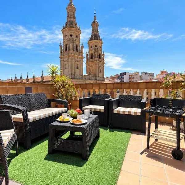 ATICO Catedral Barbacoa y Aire sin ascensor By Apartamentos Logrono, hotel sa Logroño