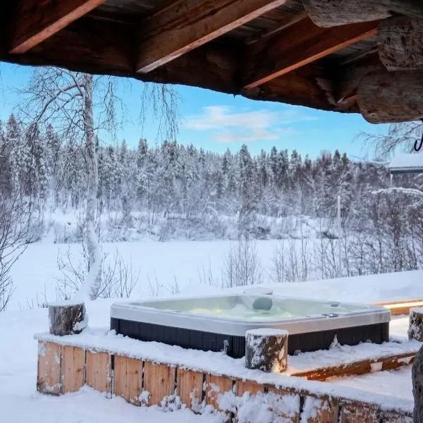 Private log villa by the Ivalo River – hotel w mieście Ivalo