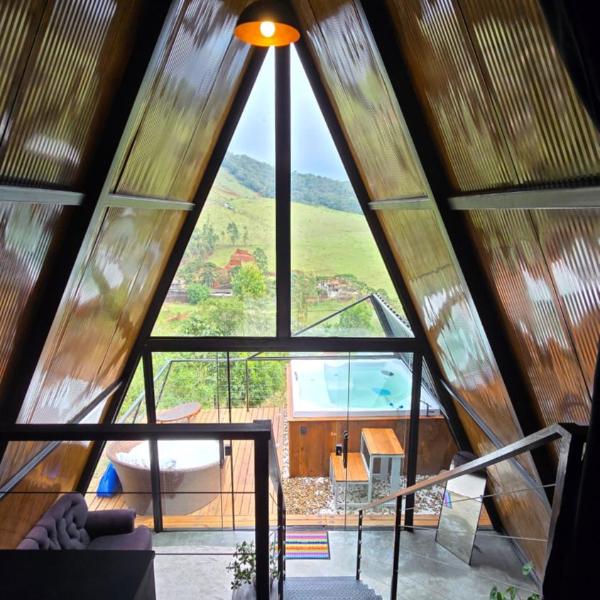 Chalé Boni, relaxe com vista para as nuvens