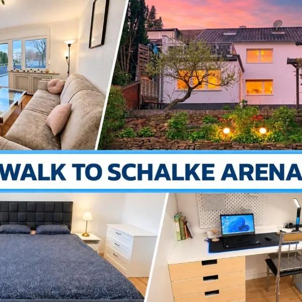 Top 3 Zimmer Appartment bei der Schalke Arena, Sport und Natur nähe Dortmund Essen Düsseldorf Oberhausen, hotel i Gelsenkirchen