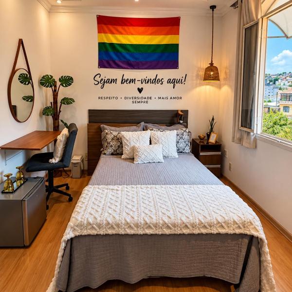 Suite casal com frigobar