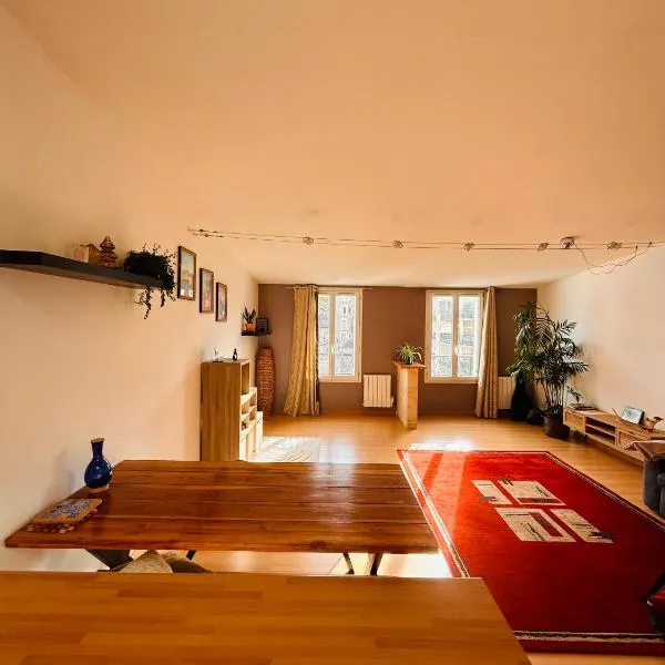 Large bright apartment Downtown Station 5 min away, hotel i Tours