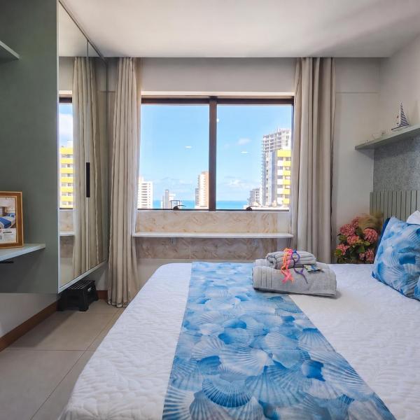 Studio Verde Mar - Vista Parcial do Mar - Rooftop com piscina Vista Mar