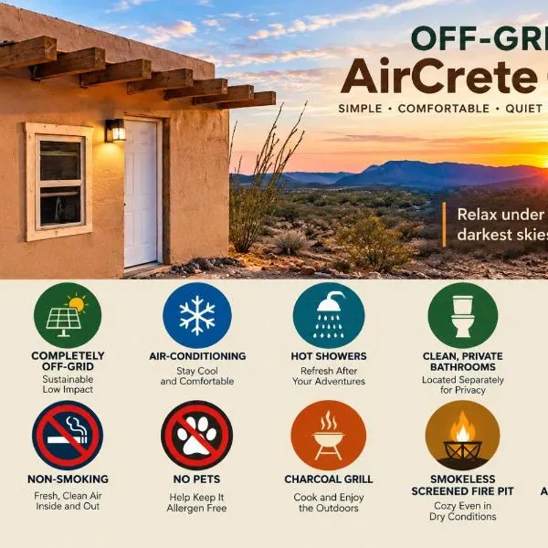 Cozy Peaceful Tiny Cabins Behind Big Bend National Park, khách sạn ở Terlingua Ranch Airport
