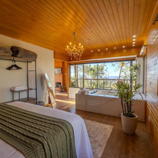 Cabana Romântica na Serra com Hidro, Lareira, Lagos e Trilhas - Foto 2