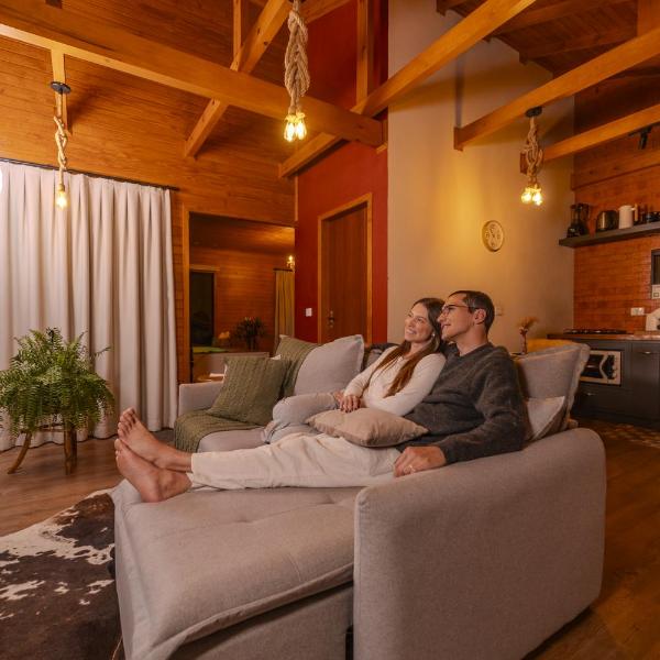 Cabana Romântica na Serra com Hidro, Lareira, Lagos e Trilhas - Foto 5