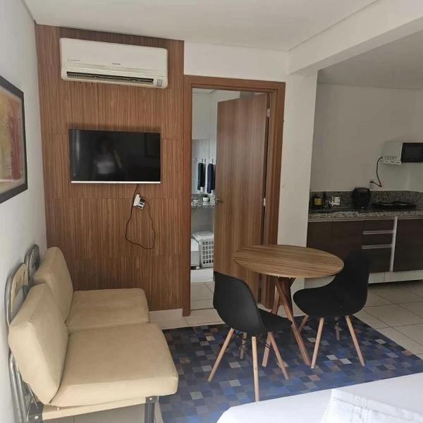Studio Tranquilo em Andar Alto na Zona Sul