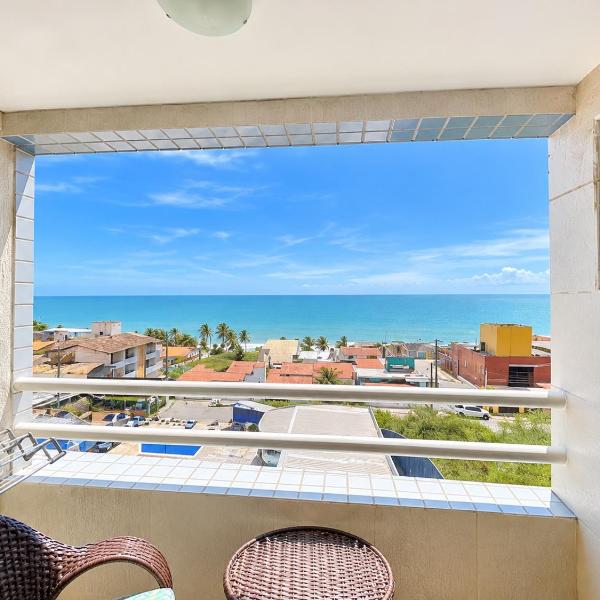 flat terrazzo pé na areia
