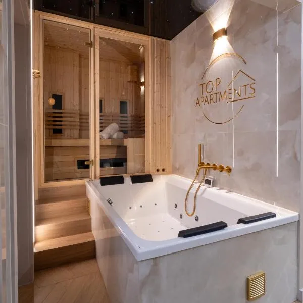 Apartment z jacuzzi, sauną, parkingiem, Top Apartments - Zabrska, viešbutis Katovicuose
