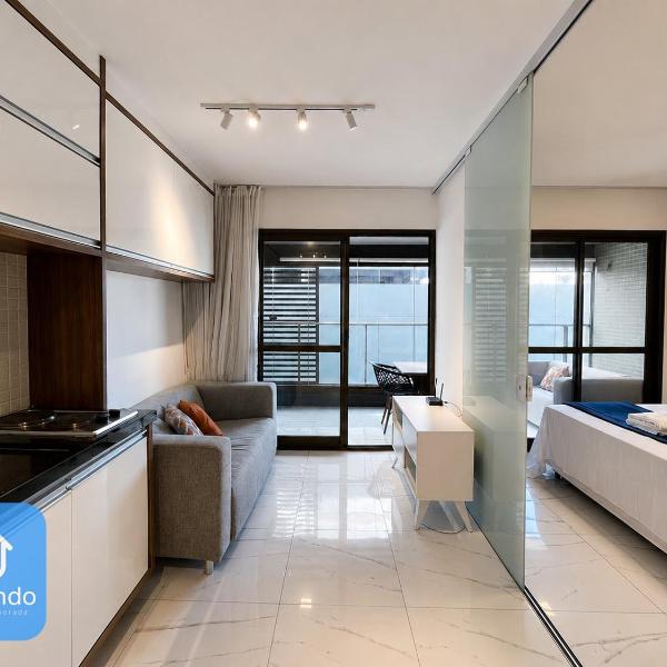 Apartamento Lindo com Varanda na Barra