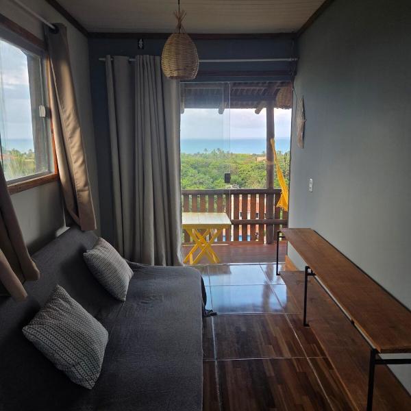 Apartment with ocean view, pool and barbecue area