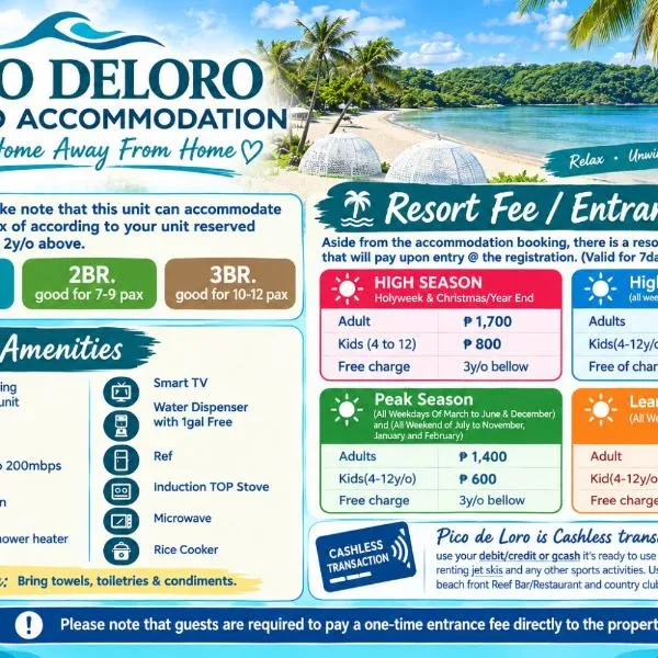 Pico de Loro Condo Accommodation for Rent, hotel en Nasugbu
