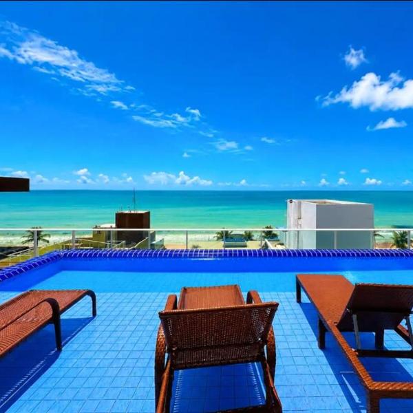 100 metros da Praia - Piscina - Flat em Intermares