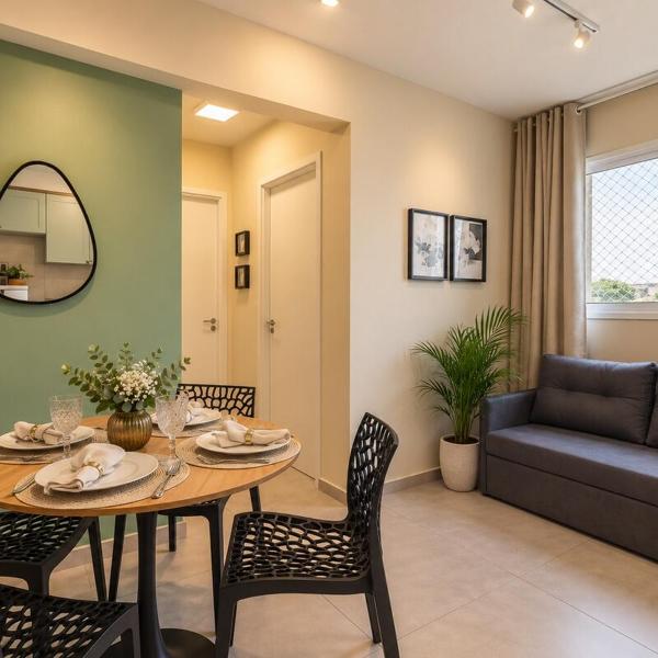 T406 Apartamento Luxo com 2 quartos & Piscina - Próx Tolstói Metrô