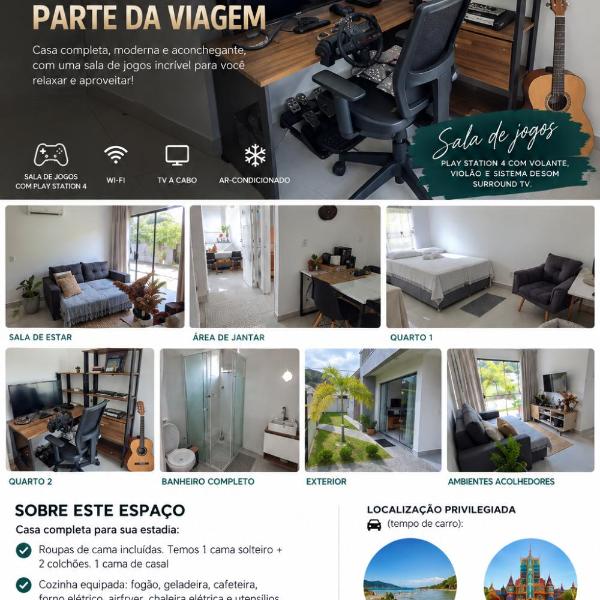 Casa em Penha perto das praias e Beto Carrero