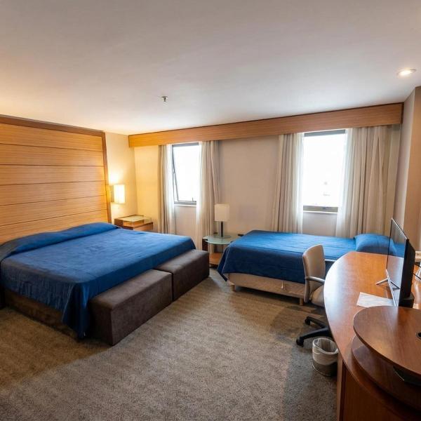 Apto em hotel 2 suites para 4 pessoas