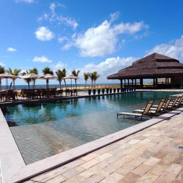 Pitangui Beach Resort - Apartamento pé na areia em Natal para até 4 pessoas