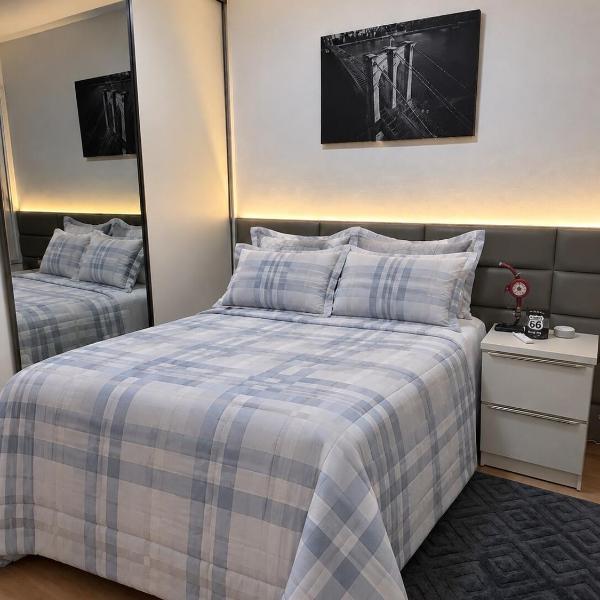 Apt Climatizado, Confortável, Bem Localizado, com área Gourmet completa privada