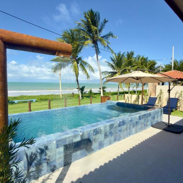 Casa Carneiros à Beira-Mar Pé na Areia com Piscina Privativa