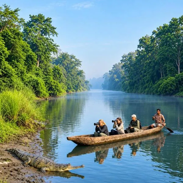 Safariwildlife lodge & camp, hotel v destinácii Sauraha