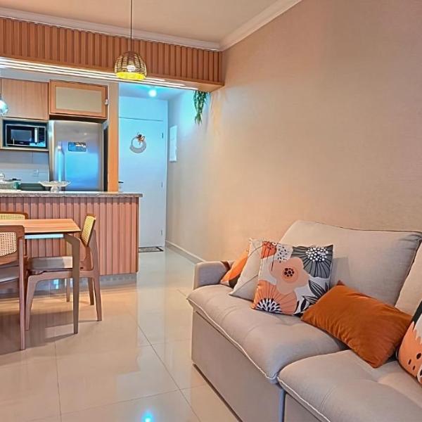 Apto varanda gourmet vista mar e serra 350 metros da praia de Bertioga - Foto 5