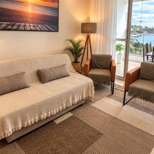 Pe na areia Apartamento De Frente ao mar Na Praia Do Morro, Praia da Cerca - Foto 2