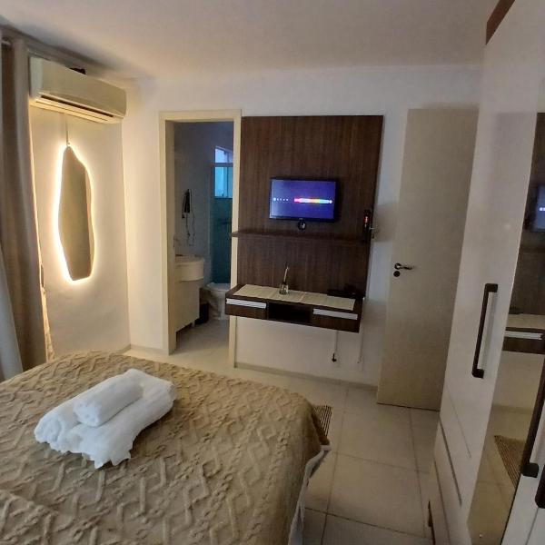 Quarto privativo com suíte em apartamento nos Ingleses Florianópolis - Foto 2
