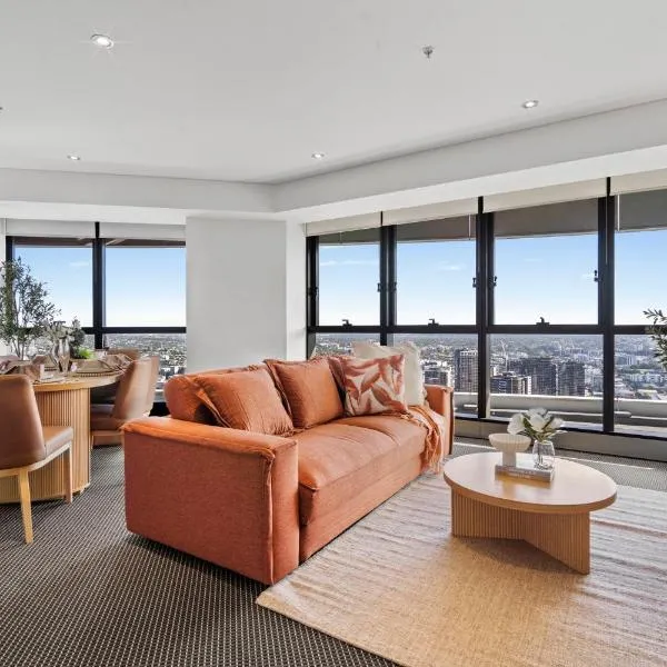 Ryeva Stays with free Parking, Pool, Sauna, Gym & River Views, hotel a Brisbane