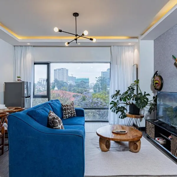 Escada Westlands 2-Bedroom, Skyline Views, Rooftop Pool, Restaurant, Gym & Workspace- Zawi Homes, hotel i Nairobi