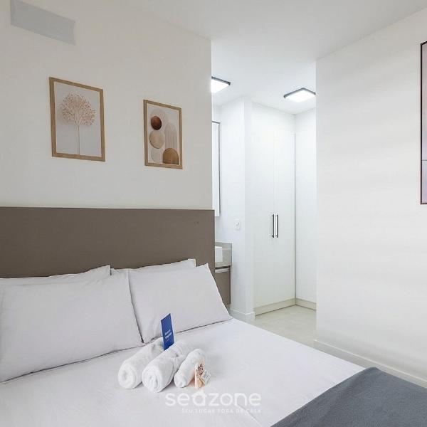 Studio c/ Varanda em Cond. c/ Piscina SRU0505