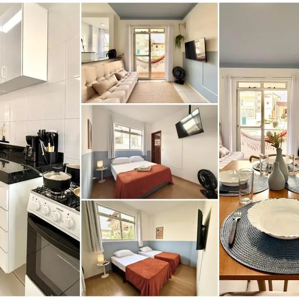 Apartamento central com suíte e 3 Smart TVs 43 pol - UFV a 1 km, hotel v destinaci Viçosa