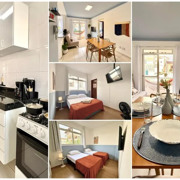 Apartamento central com suíte e 3 Smart TVs 43 pol - UFV a 1 km, hotel u gradu Viçosa