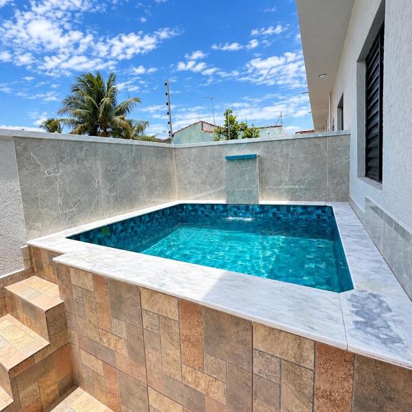 4 min da praia- piscina privativa- churrasqueira - Foto 4