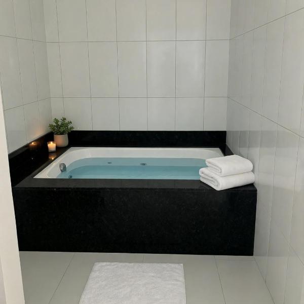 Casa inteira 3 quartos 6 pessoas com piscina de água salgada e hidromassagem em Porto Belo á 8 min do mar - Foto 3
