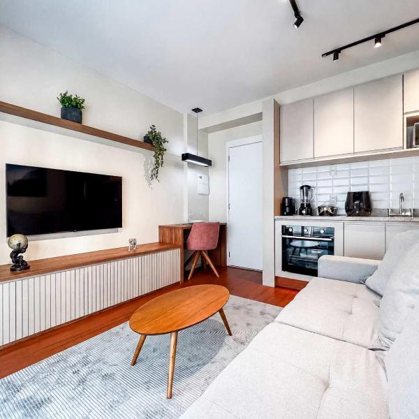 1 Dorm Queen Jardins Piscina Garagem Metro PKS48