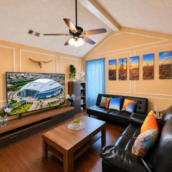 Sleeps8No Stairs,Carpet-Free Near Dallas Stadiums، فندق في أرلينغتون