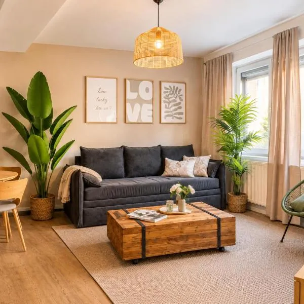 HAPPY PLACE - zentrales City Apartment mit Küche - modern, gemütlich, alles fußläufig、バート・リップシュプリンゲのホテル