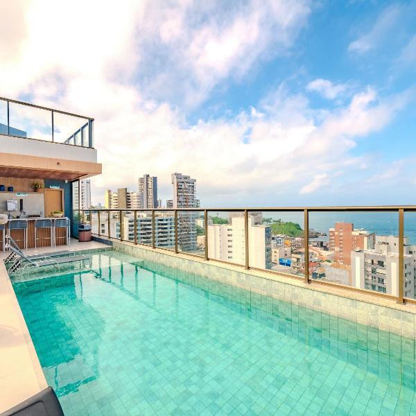 Descanse em apartamento vista mar na barra - Foto 4