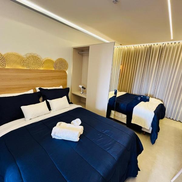 Flat Praia Luxo com 2 Camas Casal e Varanda Gourmet - Foto 2