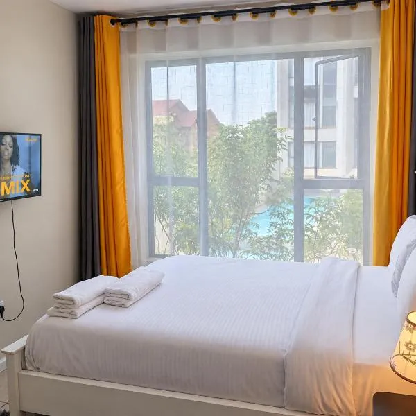 Modern Poolside 2BR, Fast WiFi & Parking Rongai by Legatus, hotel in Ongata Rongai 