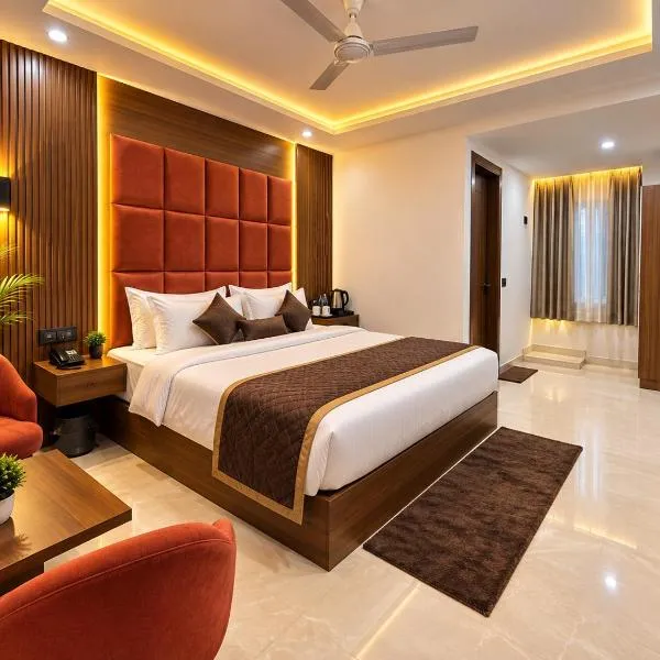 Flyway Hotel Elysian Near IGI Airport Delhi - Free Airport Pickup & Drop, viešbutis Naujajame Delyje